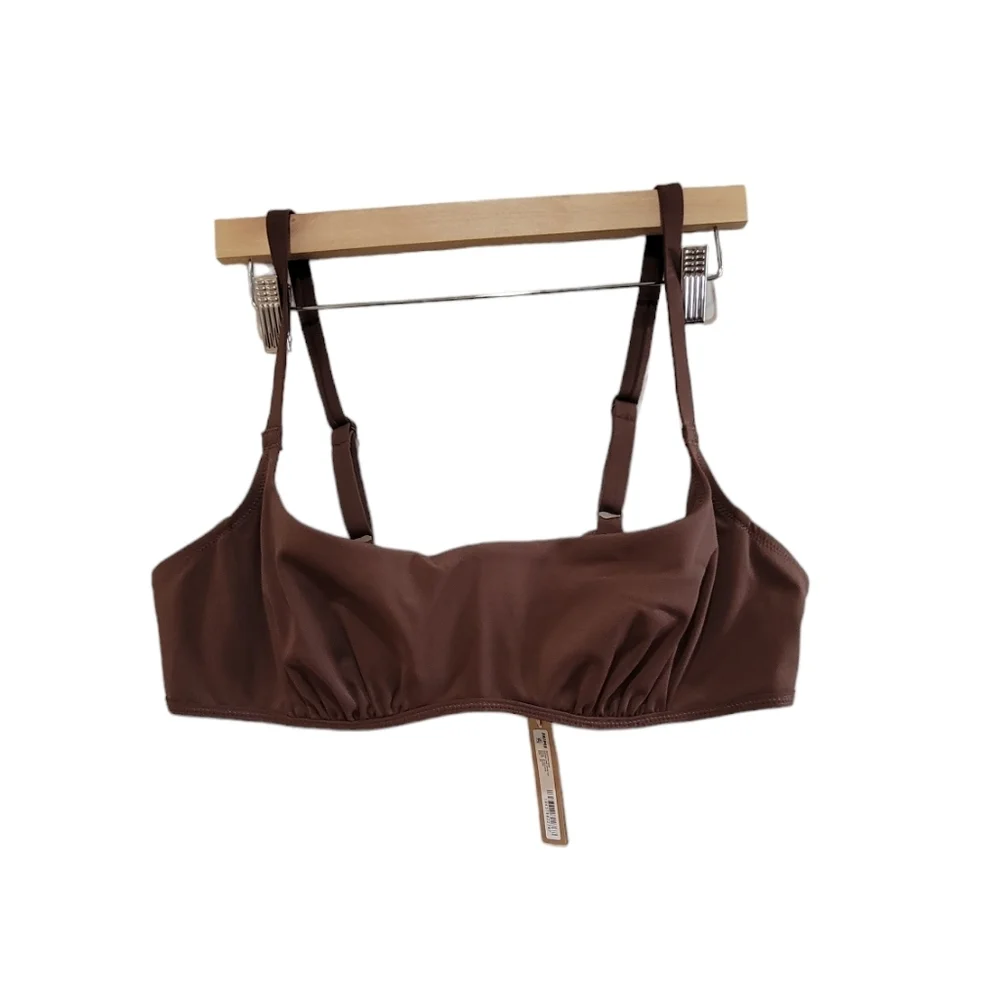 SKIMS Sculpting‎ Line Bikini Top in Cocoa Brown Women's 3X NWT